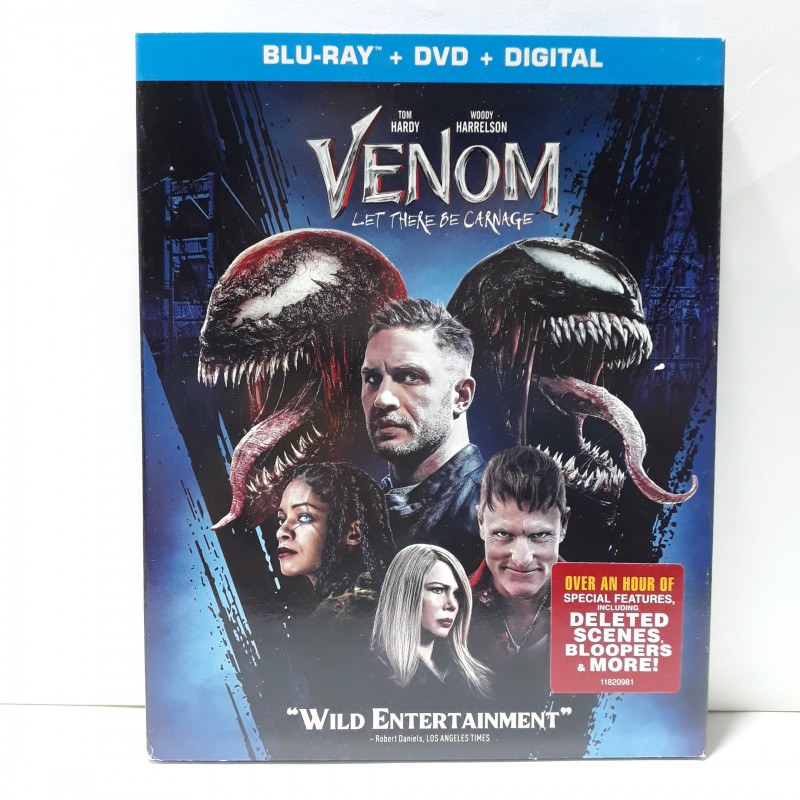 Venom 2 Let There Be Carnage BLU RAY DVD Importado Tom Hardy Marvel