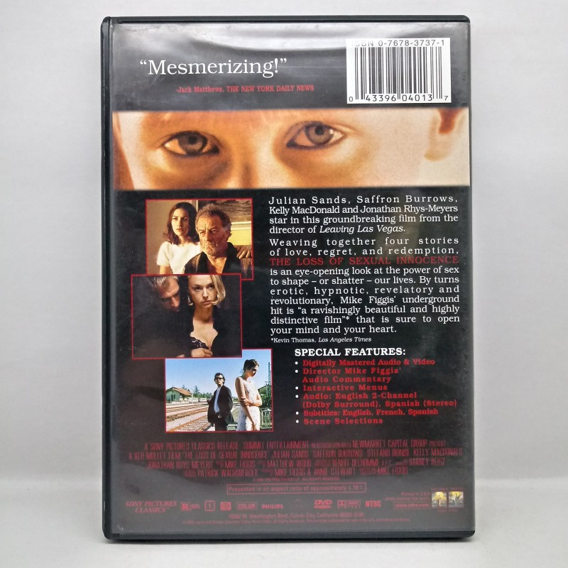 The Loss Of Sexual Innocence [dvd Importado] Mike Figgis