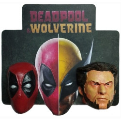 Imán 3-D doble Deadpool & Wolverine (Marvel Studios)