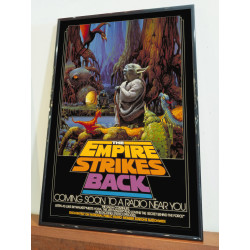 Cuadro con vidrio The Empire strikes back - Radio poster (Star Wars)