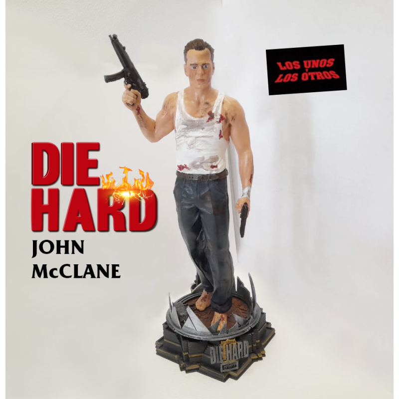 Escultura John McClane - Duro de Matar (Die hard) Bruce Willis