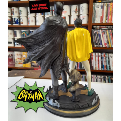 Escultura Diorama Batman 66 - Batman y Robin