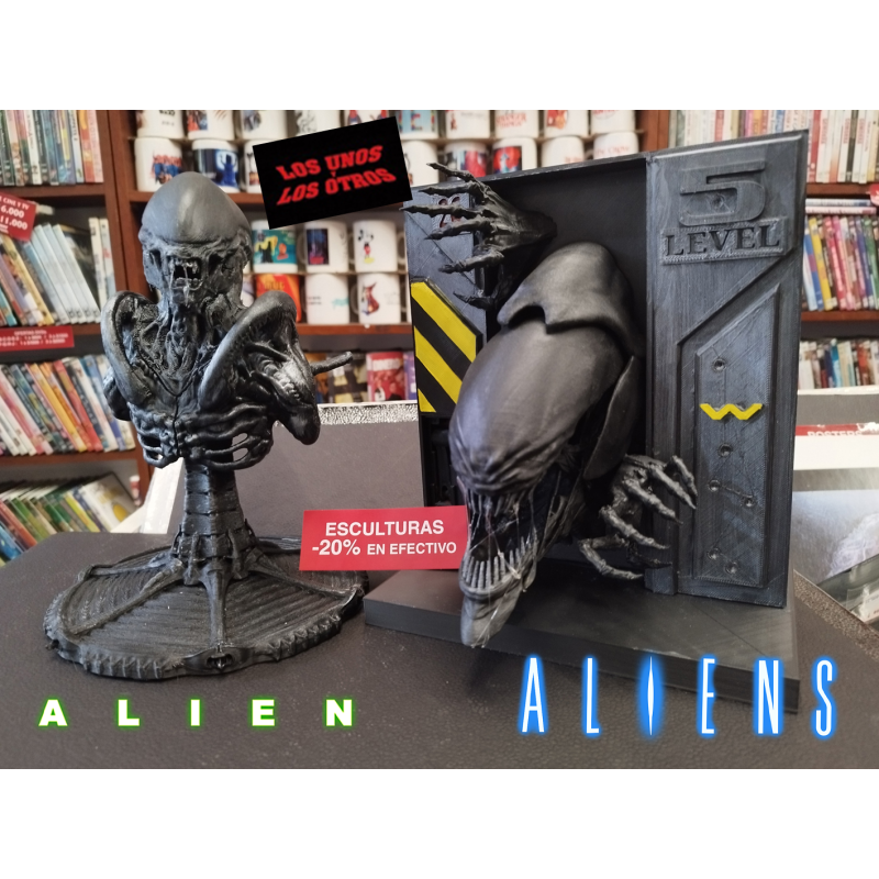 Esculturas Alien Queen y Alien Xenomorph