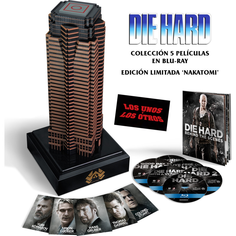 Duro de Matar Colección Blu-ray 5 films + réplica edificio Nakatomi (Die Hard)