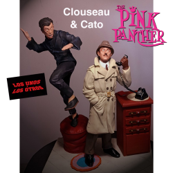 Clouseau y Cato escultura...