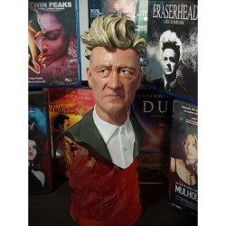 David Lynch escultura busto  / Figura artesanal única, tirada limitada