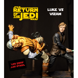 Escultura Diorama Star Wars Return of the Jedi - Luke vs Vizam