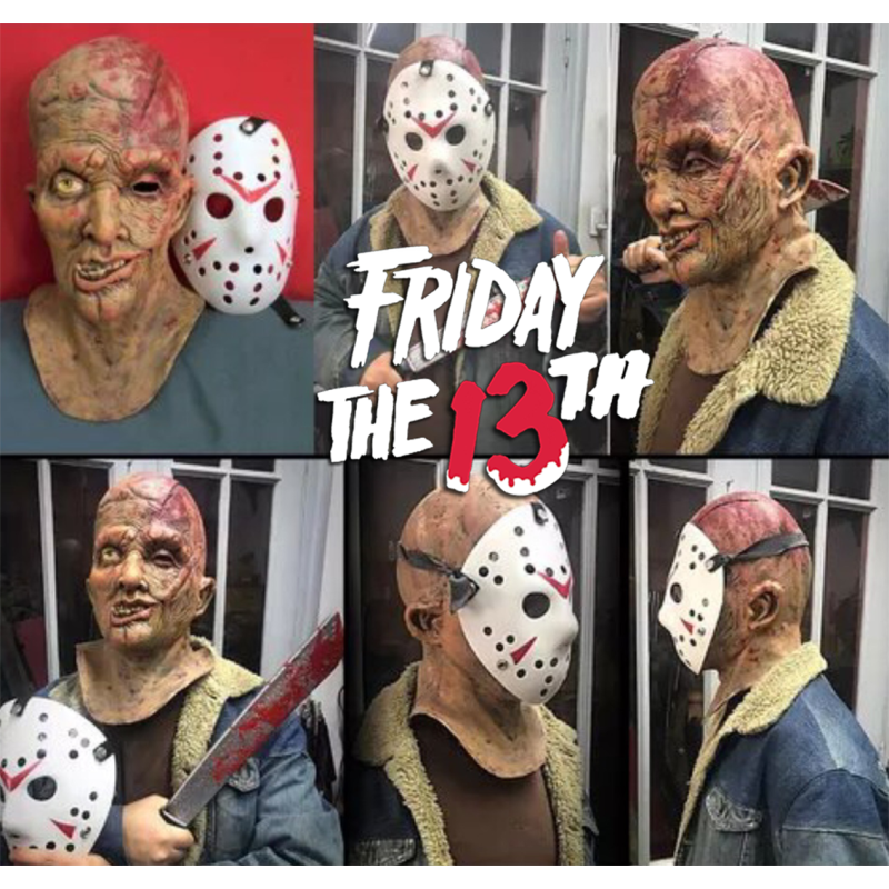 Máscara látex de Jason Voorhees de Friday the 13th (Viernes 13)